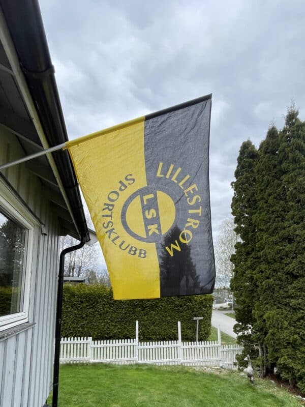 LSK Balkongflagg m/Alu.stang